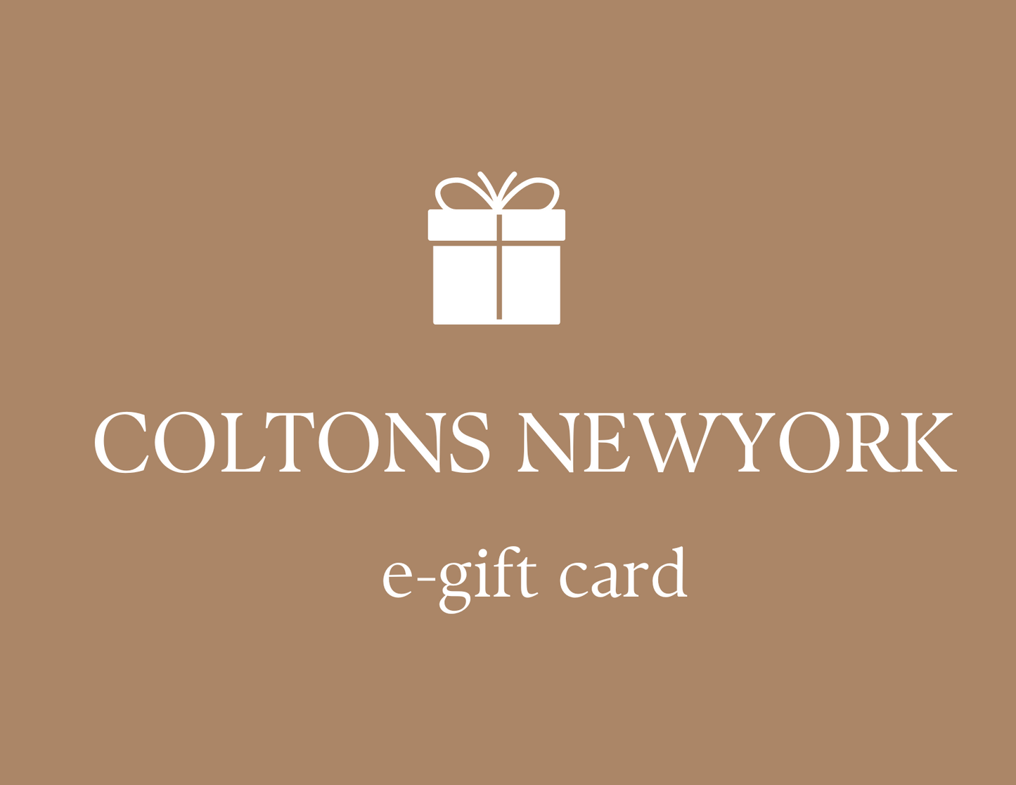 COLTONS NEWYORK e-gift card