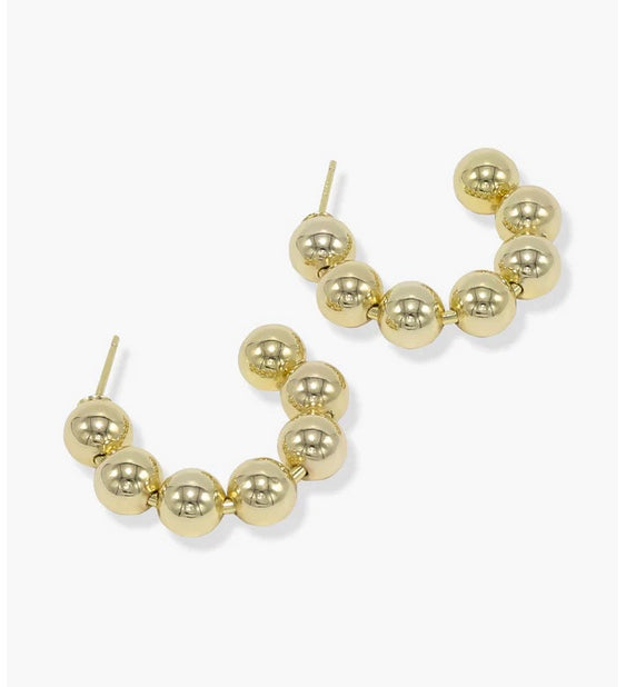 Golden Bubble Hoops