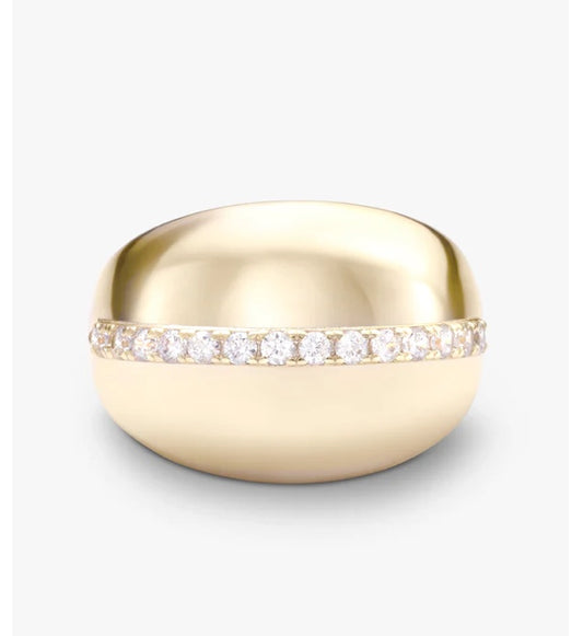 <New!> Golden Pavé Ring